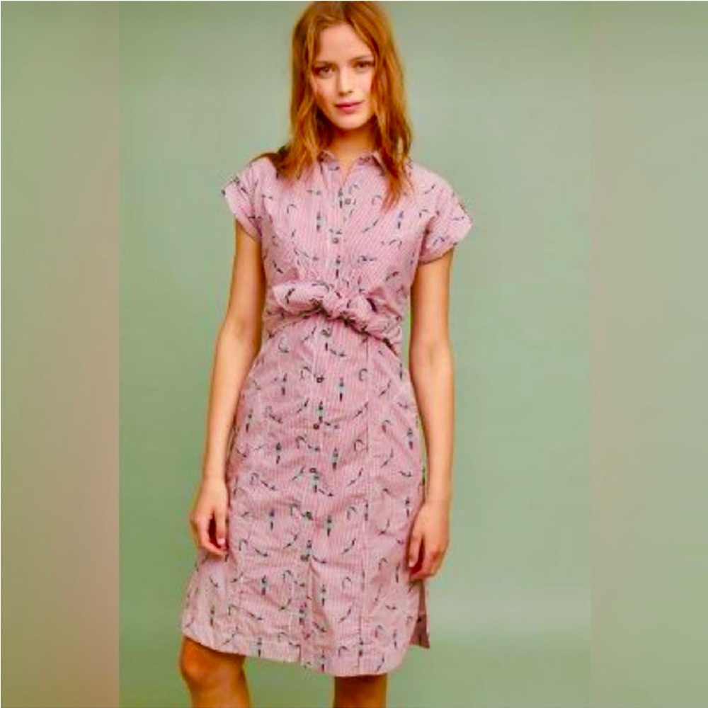Maeve by Anthropologie Striped Swimmer Shirtdress Size 00